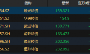 中证转债指数午盘上涨0.19%