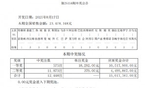 布莱顿1-1富勒姆 足彩头奖开575注1.8万