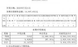 哈尔姆斯塔德0-0赫根 足彩头奖开519注12686元